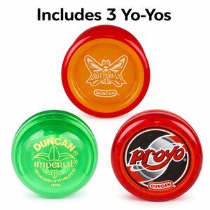 Duncan Yo-Yo Set of 3 Mixed Yo-Yos New Sealed For Age 6+